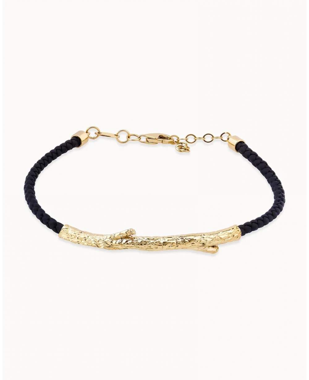 14K Gold Blossom Green Stone Chain Bracelet | Erdem Akan X Runda